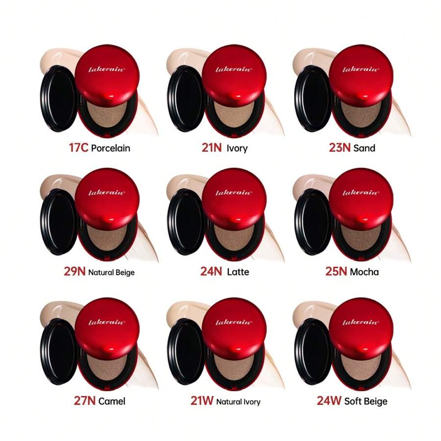 lakerain LongLasting Waterproof Lightweight Red Case BB Cushion