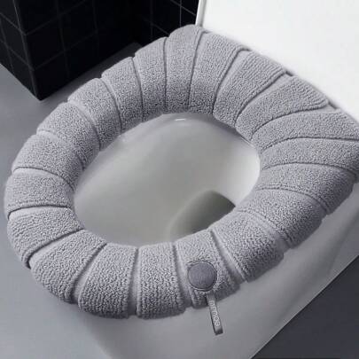 1 Pieza Alfombrilla Universal para Asiento de Inodoro, Cubierta de Asiento de Baño Acolchada y Gruesa, Decoración de Baño Lavable para Otoño