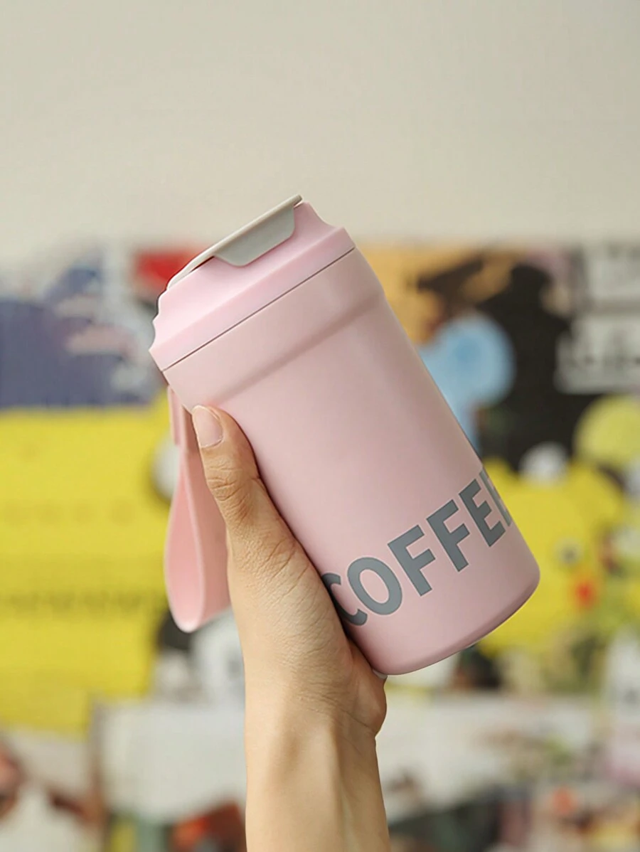 1 pezzo Tazza per caffè da viaggio in acciaio inossidabile SUS316, tazza da bevanda portatile da esterno, 420ml/14oz