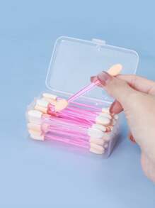 RANCAI 30pcs/Box Double-Ended Latex Makeup Sponge Eyeshadow Brushes, Can Be Used As Nail Sponge Brushes And Cosmetic Brushes, Disposable Makeup Tools - Multicolor - View 8