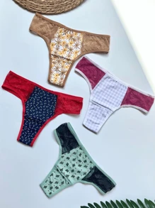 Honey String Panties Polyamide With Lace Cotton Lining Women's Intimate Fashion Everyday Lingerie - Lạc đà - Xem 1
