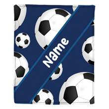 1pc Personalized Name Blanket, Football Pattern Flannel Blanket, Soft Cozy Warm Blanket, Memorable Moment Commemorative Blanket, Birthday Gift, Christmas Gift, Gift For Family And Friends, Suitable For Bedroom, Office, Bed, Sofa, Armchair, Used For Nap, Camping, Travel Washable Cute Custom,Unique,Personalized Ideal Gifts For Family,Ideal Gifts For Friends Son,Daughter,Friends,Family Sofa,Bed,Car,Tea Room,Bedroom,Living Room,Bathroom,Dining Room