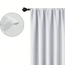 2 件圣诞圣诞老人雪橇驯鹿印花窗帘，月雪场景装饰适用于卧室、客厅、所有季节 - B - 查看 10