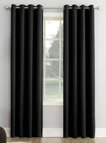 1pc Mint Green Blackout Curtain For Bedroom, Work & Study