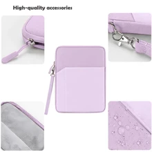 平板电脑便携包适用于 iPad、Kindle，兼容三星 Galaxy 和 Android 平板电脑/平板电脑保护套，适用于 7 ~ 8 / 9.7 ~ 11 / 12.9~13 英寸平板电脑，防水，带手柄和前袋（紫色） - 紫色 - 查看 5