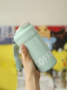 1 pezzo Tazza per caffè da viaggio in acciaio inossidabile SUS316, tazza da bevanda portatile da esterno, 420ml/14oz