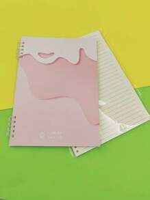 1 件极简主义“Isn”风格 B5 活页笔记本，复古便笺本，可拆卸优质光滑线圈活页夹，大学生作业记事本，办公用品，需要自组装环 60 张/本 - 彩色 - 查看 15