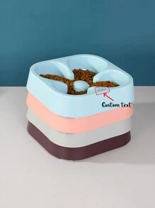 1 chiếc bát đựng thức ăn cho thú cưng khắc tên theo yêu cầu, bát nhựa cho chó/mèo có khắc tên - Nhiều màu - Xem 10