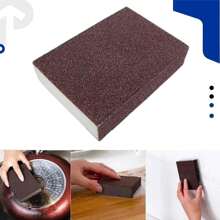 Kit 10 Magic Sponges Heavy Duty Cleaning Stainless Steel Pan Removes Rust Clink - 鏽棕色 - 查看 2