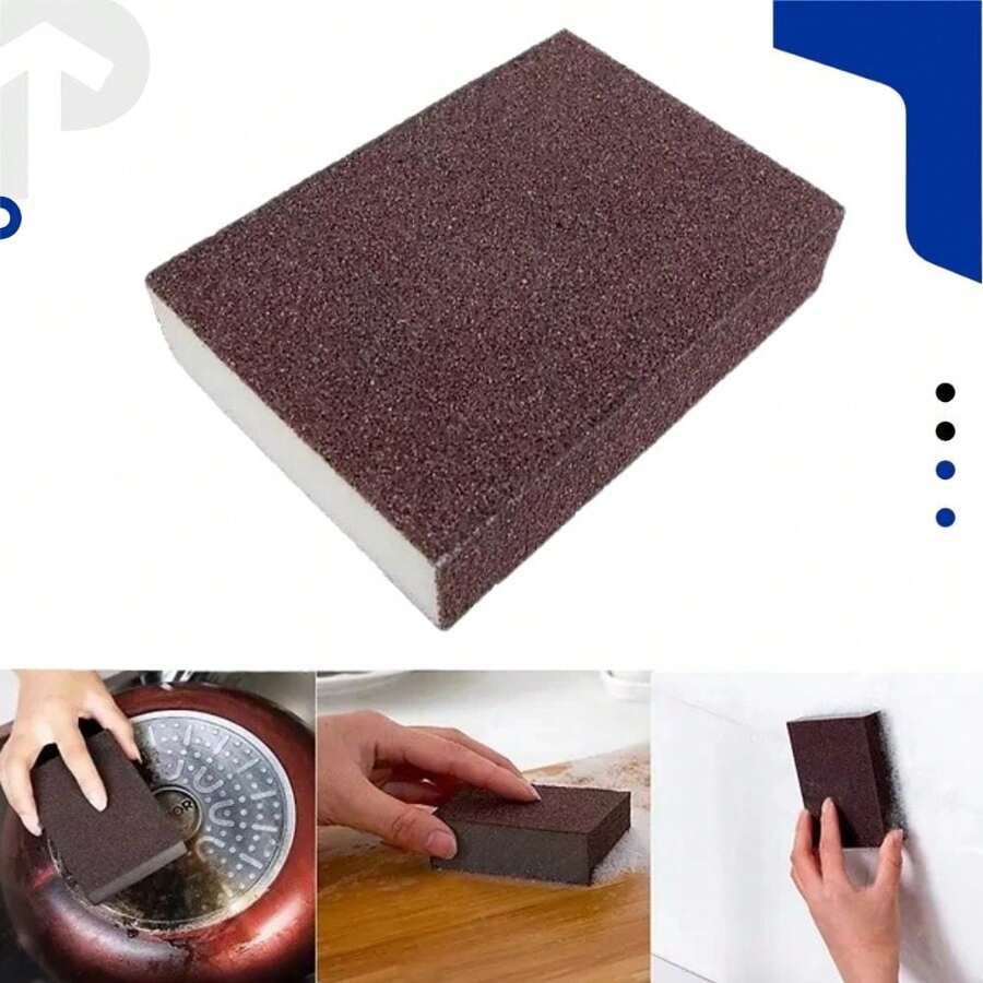 Kit 10 Magic Sponges Heavy Duty Cleaning Stainless Steel Pan Removes