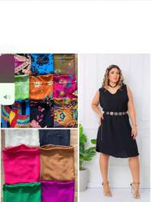 Women's Plus Size Dress, Loose Tank Top, Beautiful Dune Summer Fabric. - 駝色 - 查看 2