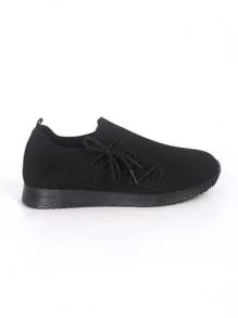 New Arrival Cross Lace-Up Breathable Mesh Solid Color Women Sports Shoes With Chunky Non-Slip Sole, Suitable For All Seasons And Large Size