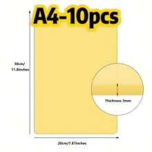 Láminas de práctica de tatuaje falso de piel rosa/amarilla de 3 mm-6x8 pulgadas/A4 (8x12 pulgadas) - Almohadillas de práctica de tatuaje de silicona suave, piel sintética para practicar tatuajes - Multicolor - Ver 21