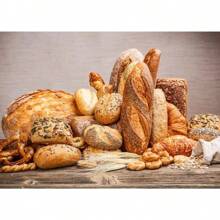 1 szt. Kuchnia Jedzenie Vintage Piekarnia Kawa Chleb Owsianka Plakat Płótno Malarstwo Nowoczesna Sztuka Ścienna Obraz Kuchnia Kawiarnia Restauracja Wystrój Domu Bez Ramki