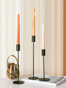 Europejski Retro Czarny Metalowy Świecznik Zestaw 6, Odpowiedni Na Wesela, Przyjęcia, Romantyczne Kolacje, Festiwale, Boże Narodzenie, Bary, Przyjęcia, Dekoracje Domu Świeczniki