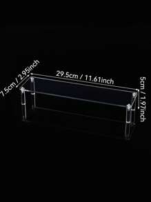 1pc Clear Multi-Purpose Display Rack - 1-5 Layers Transparent Storage For Perfumes, Cosmetics, Desserts, Handmade Anime Car Models And Blind Boxes - Acrylic Cologne Stand, Cupcake Holder - Perfect For Amiibo And POP Figurines, Food And Dessert Showcase, Cosmetics Supplier Item - Ideal Christmas And Halloween Present