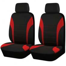 Housses de siège de voiture universelles pour sièges avant, en tissu polyester durable, installation facile, protection rembourée de mousse toutes saisons, convient à la plupart des véhicules (lot de 2)