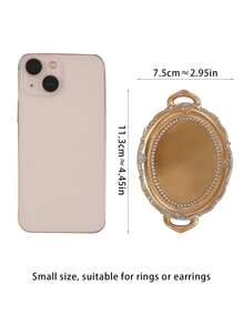 1 件迷你珠宝托盘摄影道具复古皇家风格高端装饰珠宝展示盘 - 彩色 - 查看 15