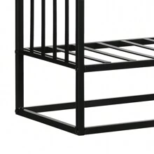 Portalegna Rialzato per Camino in Acciaio Antiruggine, per Interni ed Esterni, 4 Attrezzi Inclusi, 75x30x60cm - nero - Visualizzare 4