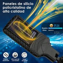 Lámpara Solar Led con Sensor de Movimiento con Paneles Solares, 108 COB Brillantes ip65 a Prueba de Agua con Cable de 5 Metros, Lámpara de Pared Solar Dividida Que Puede Almacenar Energía Eléctrica, con 3 Modos de Iluminación Aptos para Jardín, Exterior, Pasillo de Patio