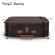 PengZ Record Player A3with Turntable Record Player With 2 Stereo Speakers  Wireless 3-Speed 33/45/78RPM Support Headphone Jack/USB/AUX-IN/RCA-Out/Recording