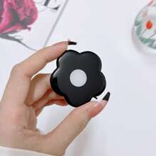 1pc Acrylic Candy Color Flower Shaped Collapsible Mobile Phone Grip Holder, Foldable Slouchy Bracket Compatible With IPhone, Android Phone, Gift For Birthday, Family, Friends Push-Pull Phone Grip, Phone Holder, Phone Accessories - Multicolor - View 4