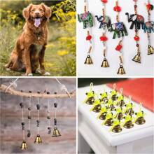 10Pcs Vintage Bronze Craft Jingle Bells - 40 X 35mm - Mini Hanging Bells For DIY Crafts, Decorations, Christmas, Weddings, Jewellery, Wind Chimes And Dog Potty Training/Housebreaking,Christmas