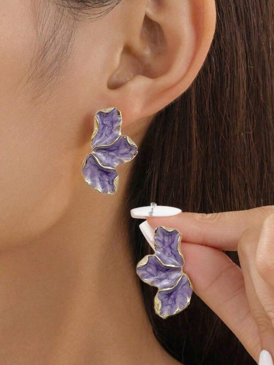 优雅花朵耳环，适合女士情人节、妈妈、母亲、母亲节、礼物