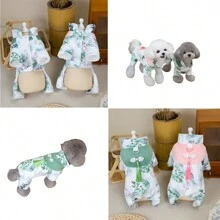 Chinese Style Pet Dog Clothes Padded Reflective 4 Legs Winter Coat - Multicolor - View 10