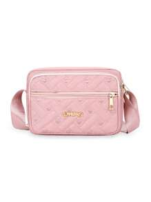 Fashionable Quilted Crossbody Bag, Plush Material Coin Purse, Same Color Fashion Matching, Multifunctional Zipper Heart-Shaped Shoulder Bag Embroidered Crossbody Bag, Plush Material Mini Headphone Storage Bag, Mother's Gift, Women's Leisure Wallet Handbag, Multi-Layer Mobile Phone Bag, Outdoor Women's Bag, Portable White-Collar Student Work Business Commuting Bag, Best Friend And Family Gift, Travel Party Souvenir - Multicolor - View 15