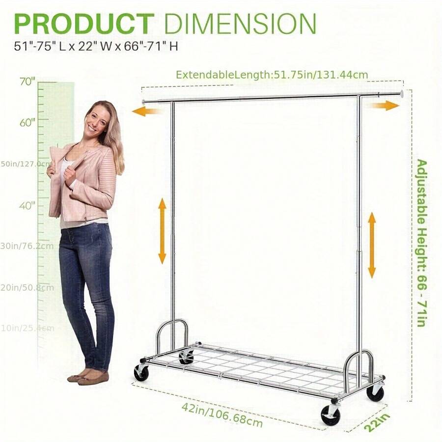 Clothing Garment Rack Capacity 450 Lbs Clothing Racks On Wheels Rolling