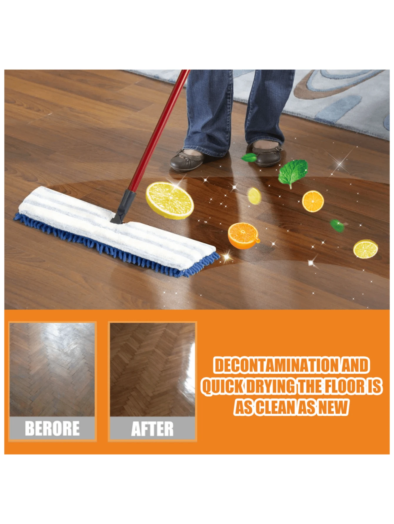 Floor Cleaner, Degreasing & AntiStaining Cleaner For Wood Flooring