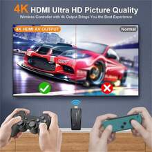 M8 Retro Game-Stick: Relive Classic Games With 9 Built-In Emulators, 20,000+ Games, 4K Output And 2.4GHz Wireless Controller For TV Plug And Play - Black - View 5