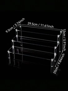 1pc Clear Multi-Purpose Display Rack - 1-5 Layers Transparent Storage For Perfumes, Cosmetics, Desserts, Handmade Anime Car Models And Blind Boxes - Acrylic Cologne Stand, Cupcake Holder - Perfect For Amiibo And POP Figurines, Food And Dessert Showcase, Cosmetics Supplier Item - Ideal Christmas And Halloween Present