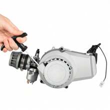 SHZICMY 2 Stroke Pull Start Engine Motor Kit 49cc Equipped With 0.32gal Large-Capacity Fuel Tank For Mini Pocket Dirt Bike Scooter ATV Single Cylinder, Air-Cooling Easy To Operate - Silver - View 4