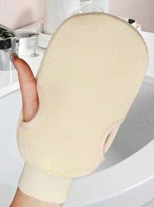 1 件装沐浴去角质身体清洁磨砂手套搓死皮手套沐浴身体刷毛巾 SPA 泡沫身体按摩家居浴室装饰秋季装饰返校