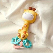Exclusive Offer: Interactive Giraffe Rattle Stick, Baby Musical Teething Toy, Plastic Material, For 6+ Months, Chewable, Early Learning, Random Color (No Battery Required) - Multicolor - View 4