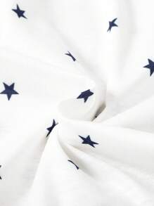 3pcs Newborn Infant Star Stripes Patchwork Long Sleeve Footie Jumpsuit Set, Cute Everyday Wear, Spring/Summer