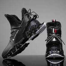 Men Boots 2024 New Winter Slippers Warm Men Shoes Waterproof Non-Slip Plush Sneakers Male Tenis Shoes Boots Men Sneakers Winter