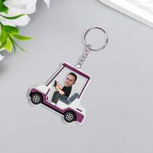 Custom Keychain From Photo, Picture Car Keyring, Cute Car Accessories Face Keyring Car Gift Funny Car Decor Personalized Gift - Multicolor - View 7