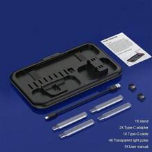 1 套黑色充電底座,帶 Rgb 變色燈和多功能存儲支架,適用於 Joy-con 控制器,兼容 Switch 和 Switch Oled 遊戲控制台 - 黑色 - 查看 8