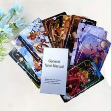 12cm X 7cm Tarot Card Deck (Mystical Witch Tarot, Story Tarot, X'MAS, Wood Tarot, The Marigold, Star Dreams), Standard Size Divination Cards With Guidebook