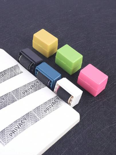 1pc Privacy Protection Roller Stamp Back To School