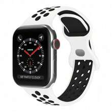 Silikonarmband kompatibel mit Apple Watch Bändern 8 7 45mm 41mm 49 44mm 42mm 40mm 38mm, atmungsaktives Armband kompatibel mit Apple Watch Series 6 5 4 3 SE Ultra