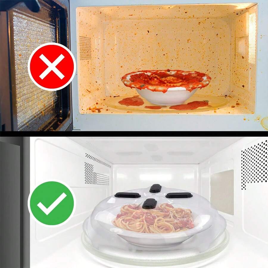 1/3 PCS Microwave Cover For Food , Clear Microwave Splatter