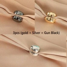 1-4pcs Magnetic Scarf Clips, Strong Magnetic Scarf Pins, Magnetic Button Decorative Pins, Multipurpose Cute Magnets, Brooch Magnetic Pins Back, Decorative Buttons - Multicolor - View 16