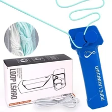 Glow-in-The-Dark Loop Lasso-Seil Launcher Propeller-Loop Lasso String Shooter DE - Blau - Übersicht 1
