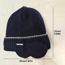 1 Mũ len nhung dày ngoài trời mùa đông, Mũ len giữ ấm và bảo vệ tai vào mùa đông, dành cho nam và nữ - Nhiều màu - Xem 3