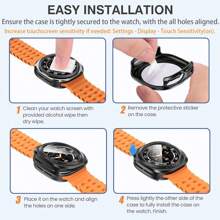 Tempered Glass+Case Compatible With Samsung Galaxy Watch 7 47mm Ultra Cover Hard PC Bumper Screen Protector Compatible With Galaxy Watch 7 47mm Ultra Accessories - Multicolor - View 7