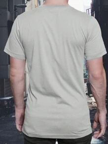 SEAING Men's T-Shirt Sea Premium Shirt 100% Cotton Blue - 灰色 - 查看 2